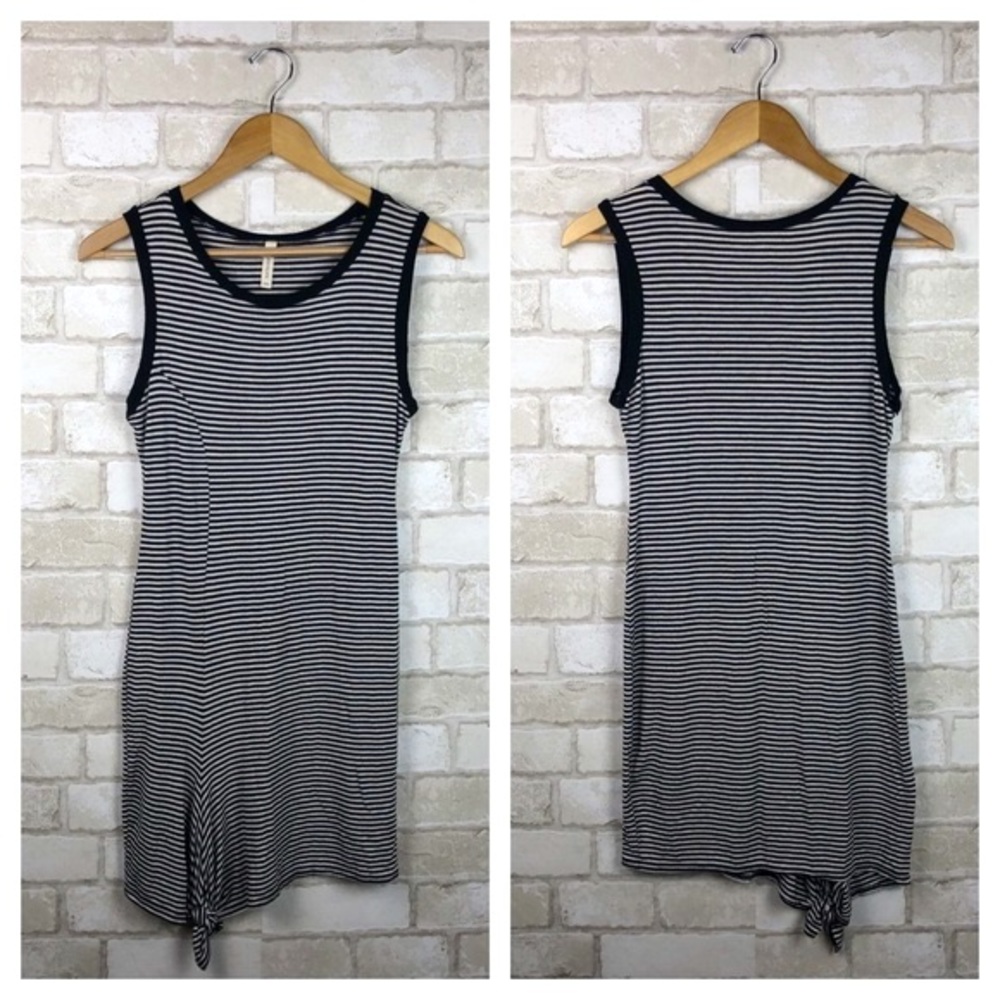 Chocolate USA Black & White Striped Dress